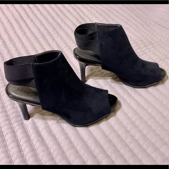 LifeStride Suede High Heel Peep Toe - Picture 2 of 5